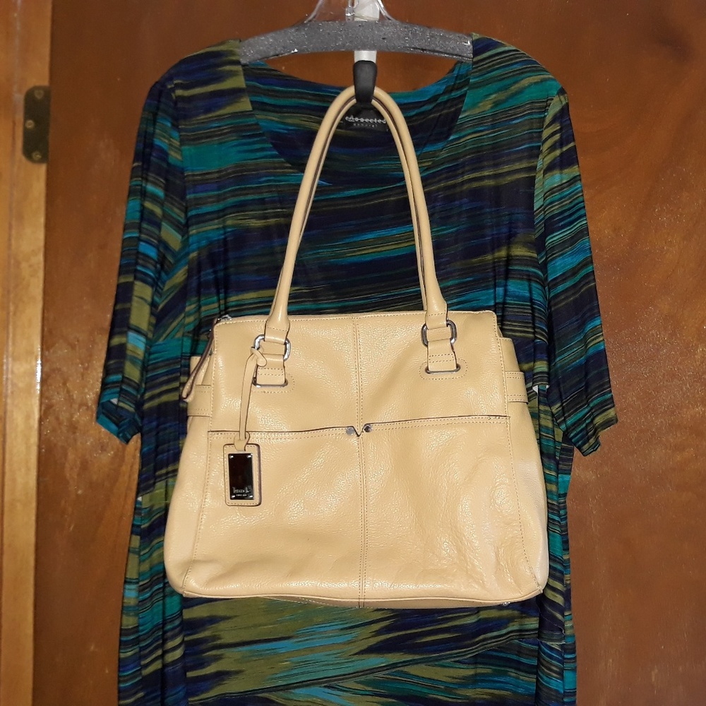 Tignanello Tan Leather Bag